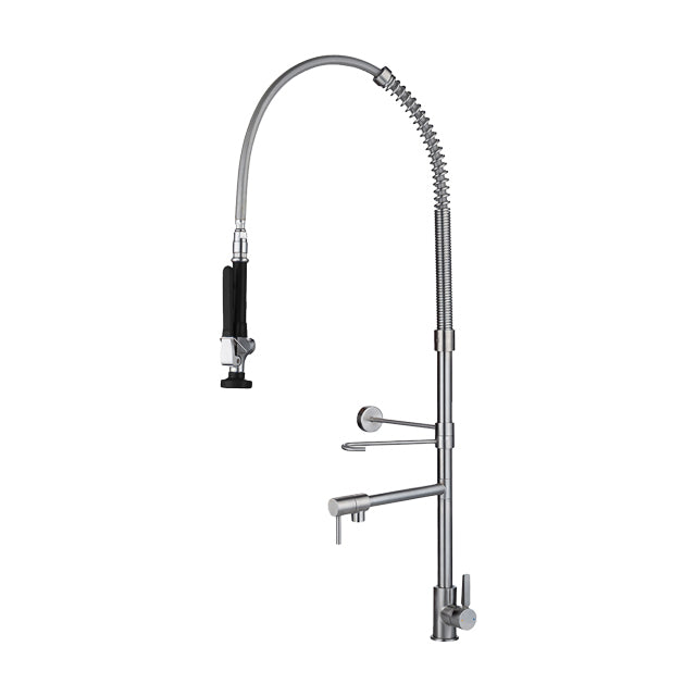 Gentec GPJ1200 Zero Lead Stainless Steel 304 Hob Mounted Pre-Rinse Unit w/ Pot Filler and Mixer