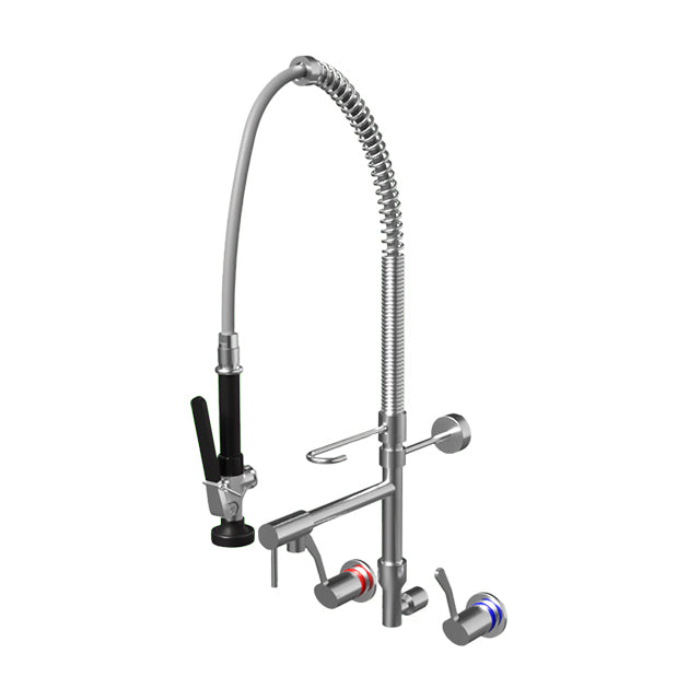 Gentec GPJ3000W Zero Lead Stainless Steel 304 Wall mounted Pre-Rinse Unit w/ spray arm
