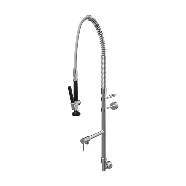 Gentec GPJ5000 Zero Lead Stainless Steel 304 Wall Mounted Pre-Rinse Unit w/ Spray Arm