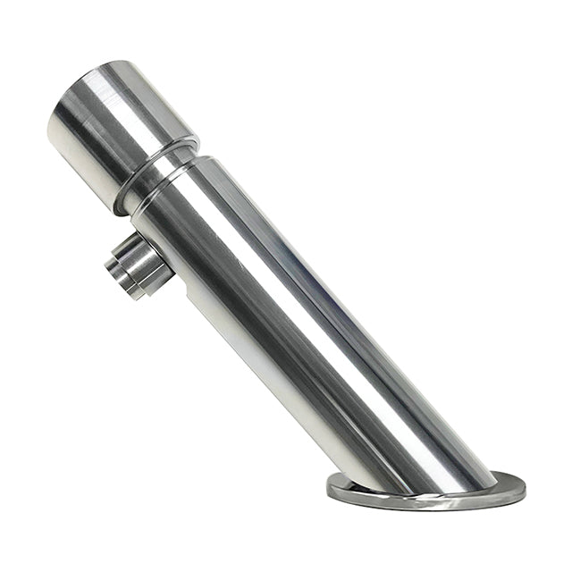 Gentec GPT7500 Zero Lead Stainless Steel 316 Hob Mounted Angled Single Temperature Timed Flow Pillar Tap