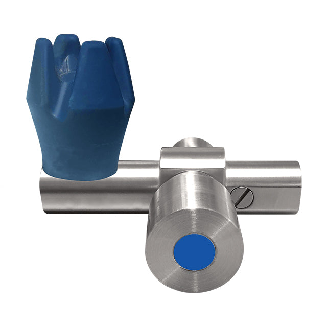 Gentec GPT8000 Zero Lead Stainless Steel 316 Wall Mounted Right Angled Single Temperature Timed Flow Bubbler w/ Safety Bubbler Guard