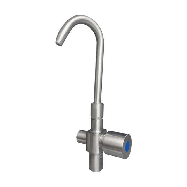 Gentec GPT8200 Zero Lead Stainless Steel 316 Hob Mounted Upright Single Temperature Timed Flow, Gooseneck Spout Bottle Filler