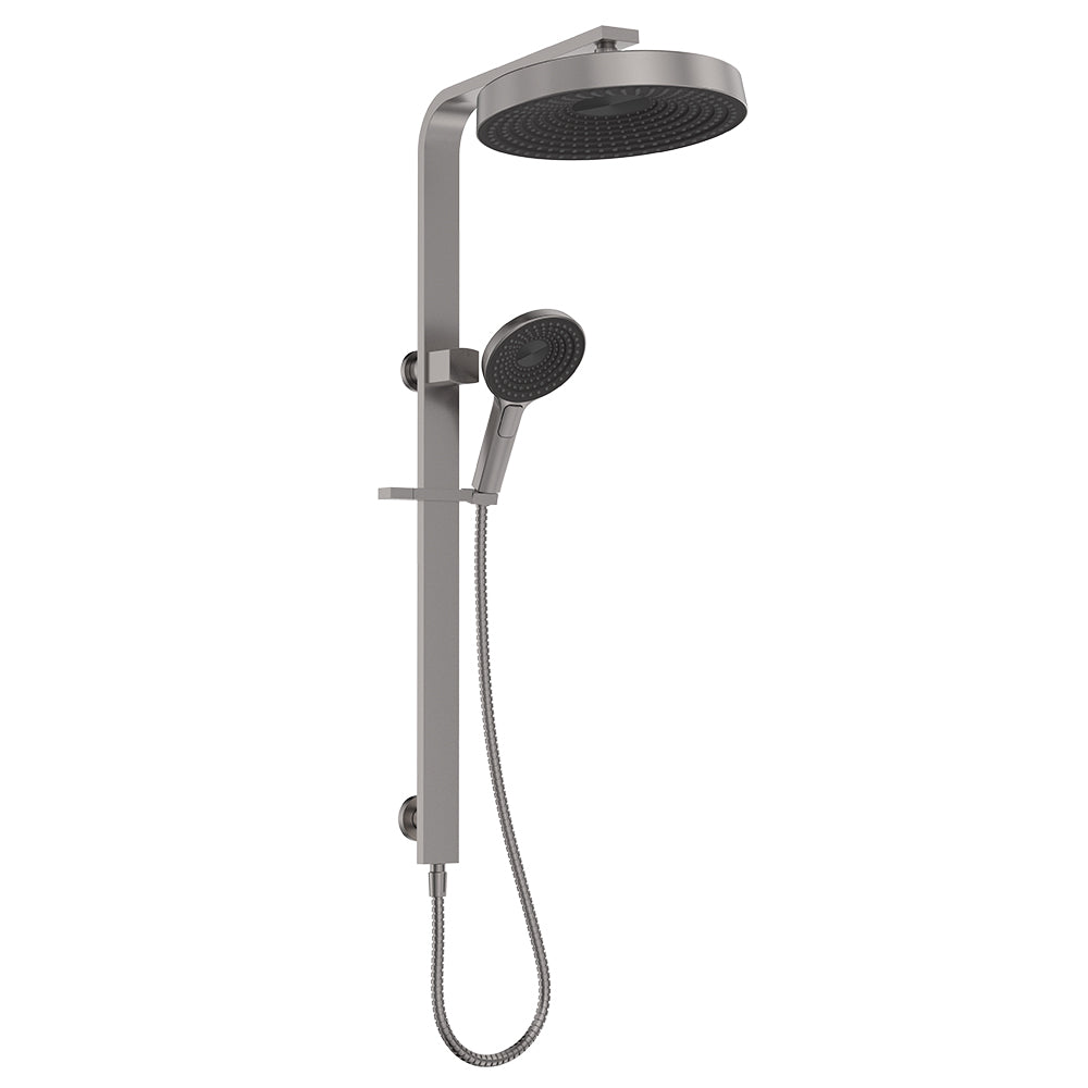 Deluxe Rain Round Dual Shower Rail - Various Colours