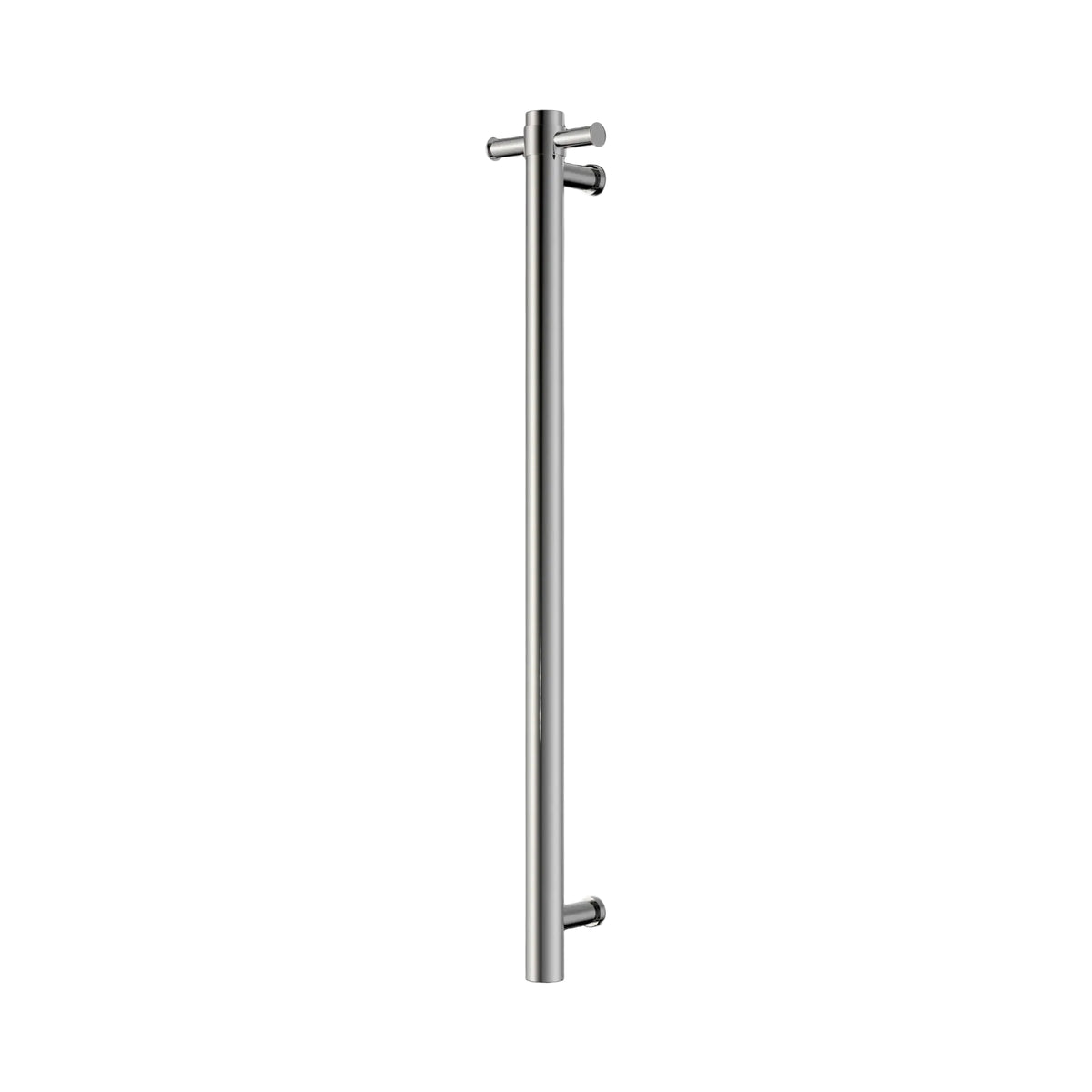 Nero Mecca 240V Round Vertical Heated Towel Rail 40 x 900mm - Various Colours