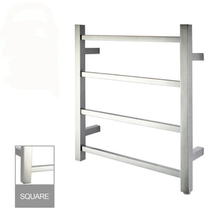 Square Heated Towel Ladder (4 Bars) 500 x 550mm - Various Colours