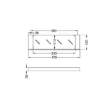 Nero Celia Metal Shelf - Chrome/Black/Brushed Nickel