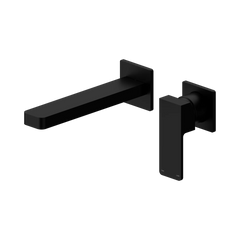 WBM12 Square Wall Basin/Bath Mixer Set (Separate Backplate) with Spout - Various Colours