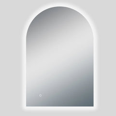 Arched Shape LED Mirror Touch-on switch 600x900mm - Frameless