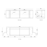 BV06WH Satin Black Shaker Curved Wall Hung Vanity - 600 / 750 / 900 / 1200 / 1500 / 1800mm