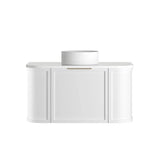 BV57WH Matte White Shaker Curved Wall Hung Vanity - 600 / 750 / 900 / 1200 / 1500 / 1800mm