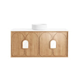 BV26WH Woodland Oak with Stone handle Wall Hung Vanity - 600 / 750 / 900 / 1200 / 1500 / 1800mm