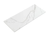 Aulic Palis White Silica-Free 25mm thick Solid Surface Flat Vanity Top - Various Sizes