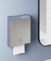 Paper Towel Dispenser with Viewing Window in Stainless Steel