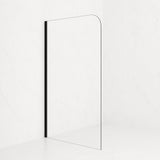 SS06 Radius/Round Corner Walk In Shower Screen with Wall Channel 1100/1200mm - Various Colours