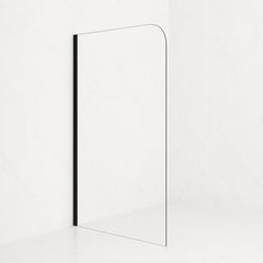 SS06 Radius/Round Corner Walk In Shower Screen with Wall Channel 1100/1200mm - Various Colours