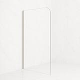 SS06 Radius/Round Corner Walk In Shower Screen with Wall Channel 1100/1200mm - Various Colours