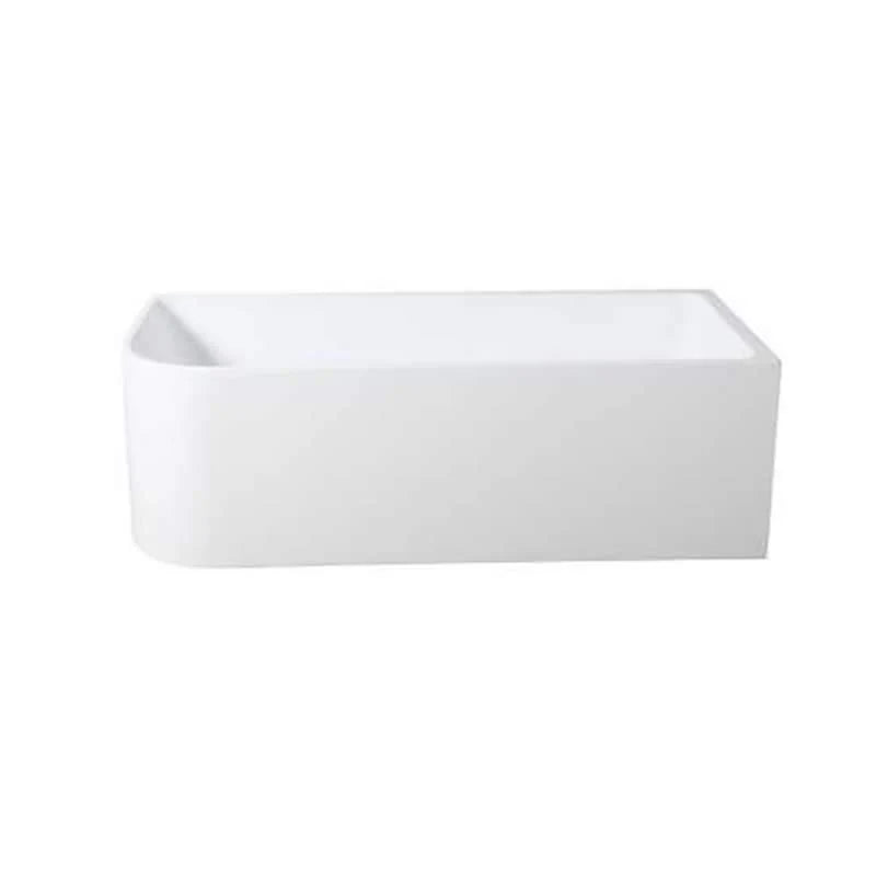 Matte White Right Hand Corner Freestanding Bath 1500 / 1700mm - Matte White