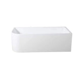 Matte White Right Hand Corner Freestanding Bath 1500 / 1700mm - Matte White