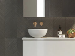 Eclipse Round Above Counter Ceramic Basin 360x360mm - Matte White