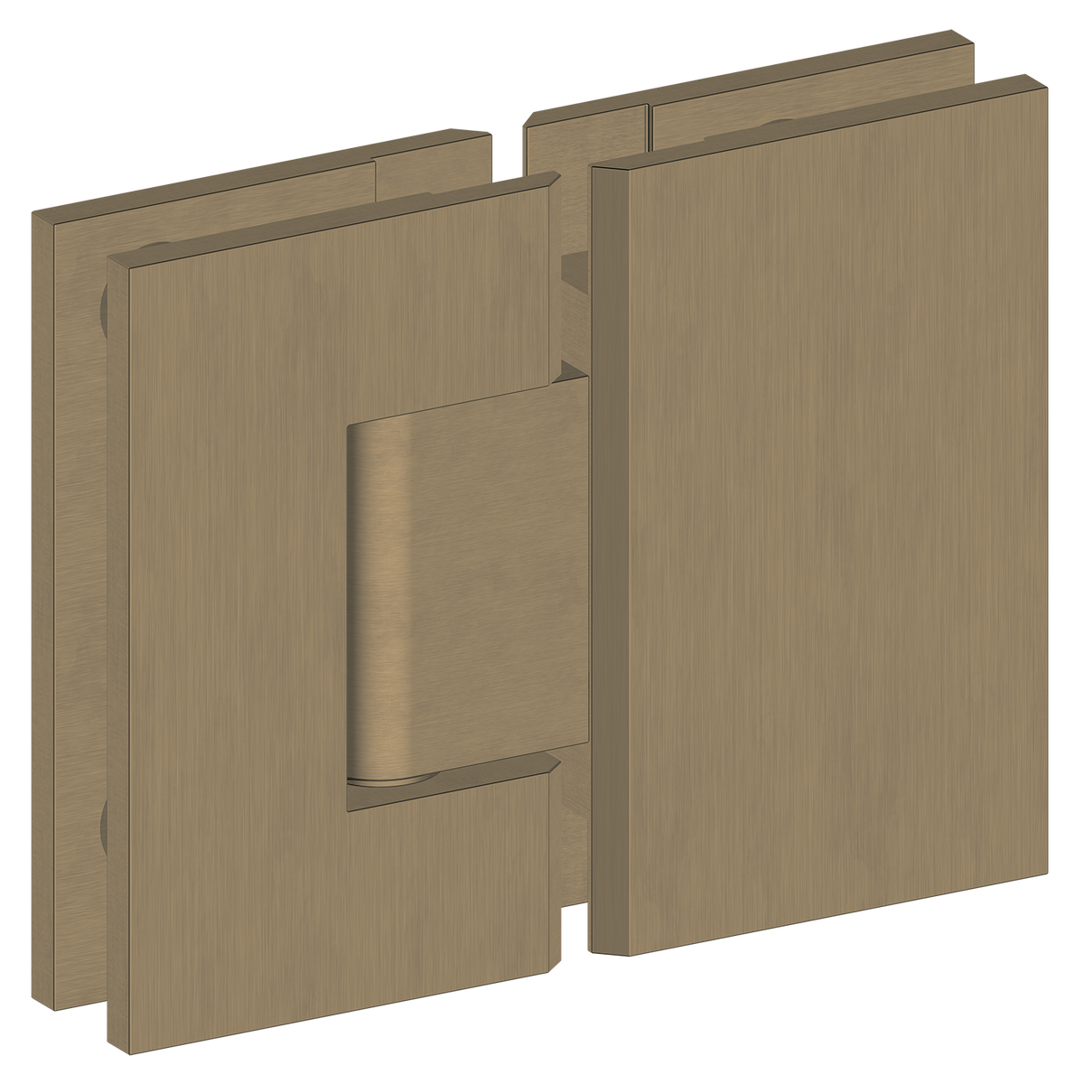 10mm Shower Screen Door Hinge (Glass to Glass) - Various Colours