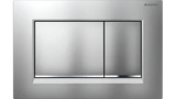 Square Button Flush Plate for Geberit In-Wall Cistern Toilet - Chrome
