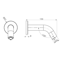 Nero Wall Mounted Soap Dispenser - Various Colours