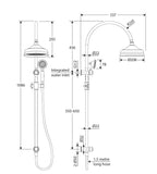 Fienza Lillian Twin Shower Rail (455114) - Stock Clearance