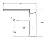 BM39 Jess Care Bench Mount Basin Mixer - Various Colours