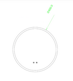 Round Frameless LED Mirror (Back Lit) with Demister 600mm / 750mm / 900mm