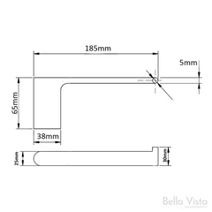 Toilet Roll Holder Brushed Nickel (1611-P-BN) - Stock Clearance
