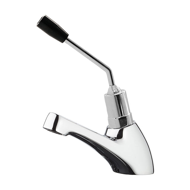 Gentec TFTLF1500AC Lead Free DZR Brass Hob Mounted Single Temperature Timed Flow Pillar Tap w/ Care Lever Handle