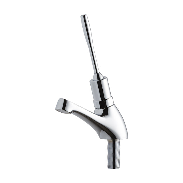 Gentec TFTLF4500 Lead Free DZR Brass Hob Mounted Single Temperature Timed Flow Pillar Tap w/ Lever Handle