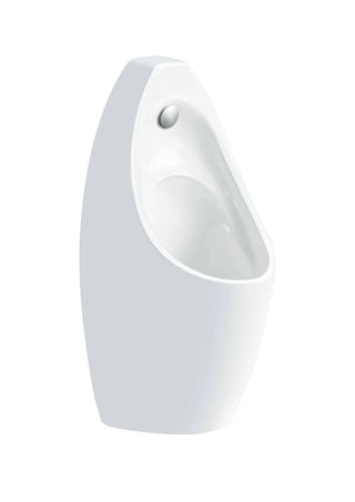 Wall Hung Urinal with Sensor Flush Plate- Gloss White
