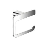 Soft Square Toilet Roll Holder - Chrome / Black