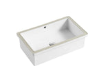 Solace Rectangular Undermount Ceramic Basin 500 x 350mm / 600x350mm
