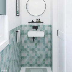 Utopia Gloss White Wall Hung Ceramic Basin 600x425mm - Left Hand / Right Hand