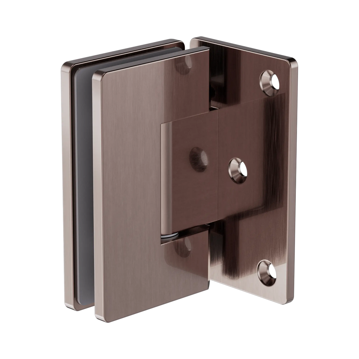 10mm Shower Screen Door Hinge (Wall to Glass) - Brushed Bronze
