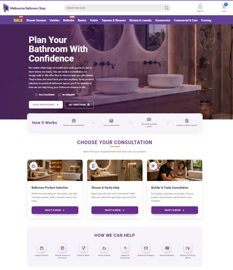 TREAT YOUR BATHROOM WITH MELBOURNE BATHROOM SHOP!