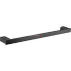 Black Chunky Single Towel Rail (1424-750-BLK) - Stock Clearance