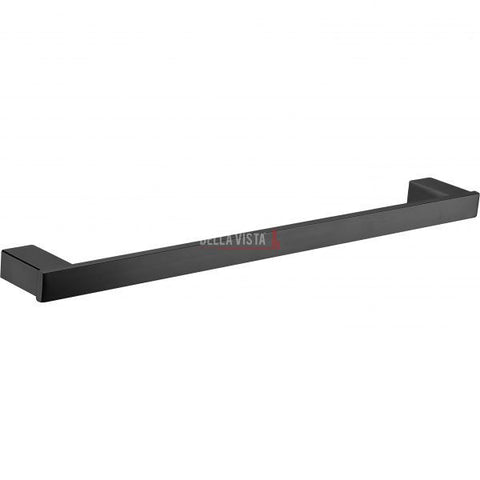 Black Chunky Single Towel Rail (1424-750-BLK) - Stock Clearance