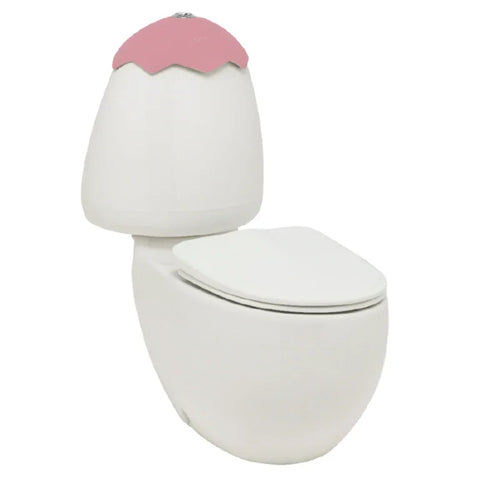 Johnson Suisse Egg Junior Back To Wall Suite with Soft Close Seat - Various Colours Cistern Lid
