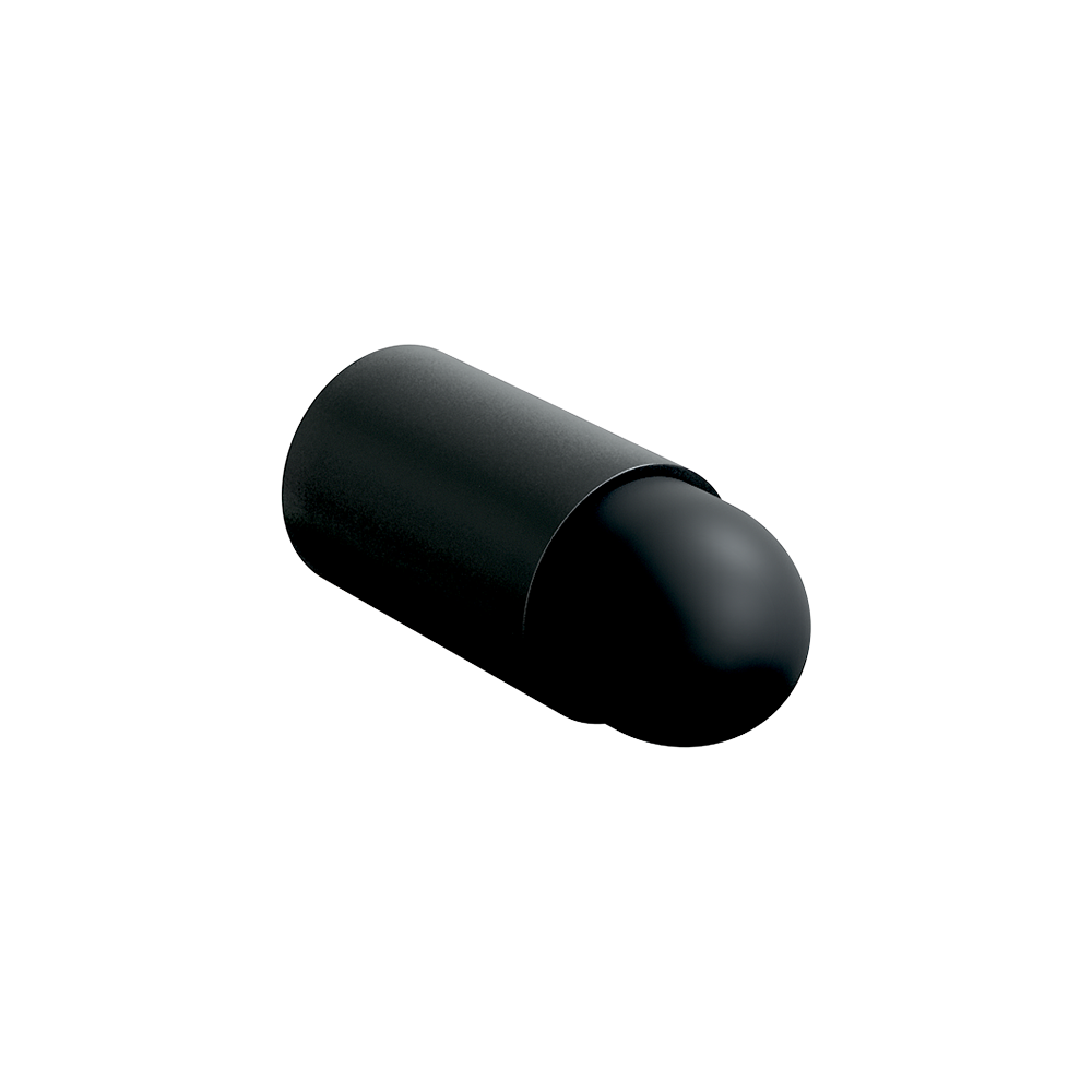 Skirting or Wall Mounted Door Stop in Designer Black - ML0670BLK