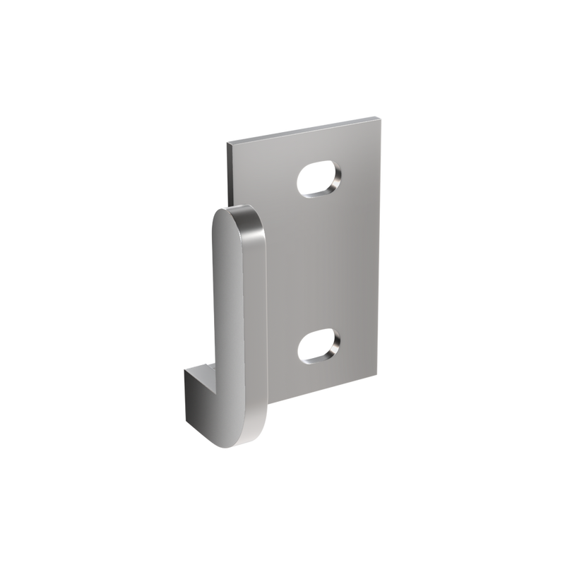 103 Right Hand Lift Off Staple in Satin Chrome Plate - 103_RH_STAPLE_SCP