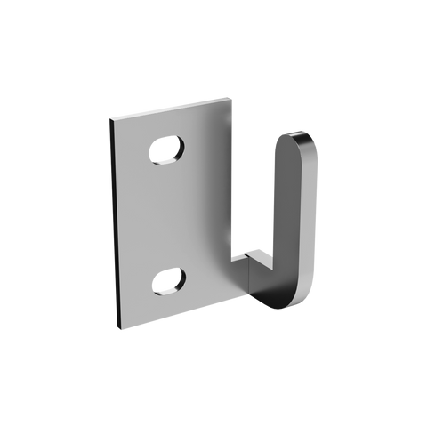 104 Left Hand Lift Off Staple in Satin Chrome Plate - 104_LH_STAPLE_SCP