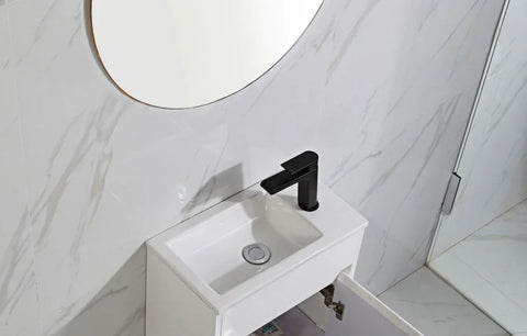 BV31WH Compact Wall Hung Wooden Vanity 465x260mm - Various Colours