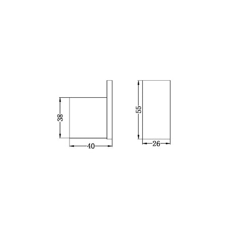 Celia Single Robe Hook - Various Colours