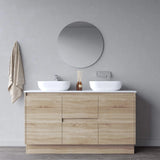 BV17 (520mm Depth) Woodgrain Fingerpull Freestanding Vanity - 1500mm