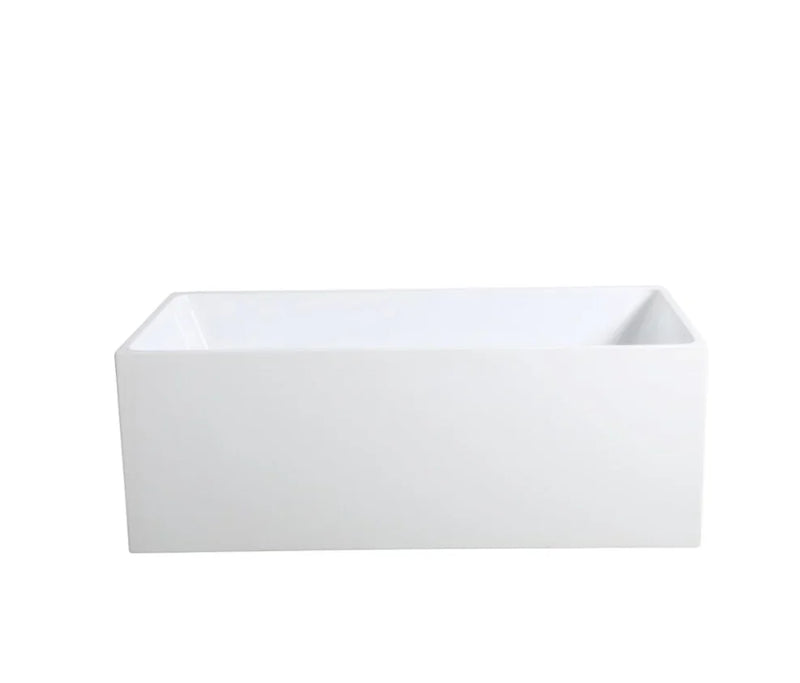 Multi Fit Corner Back to Wall Freestanding Bath 1000 / 1200 / 1300 / 1400 / 1500 / 1700mm - Gloss White
