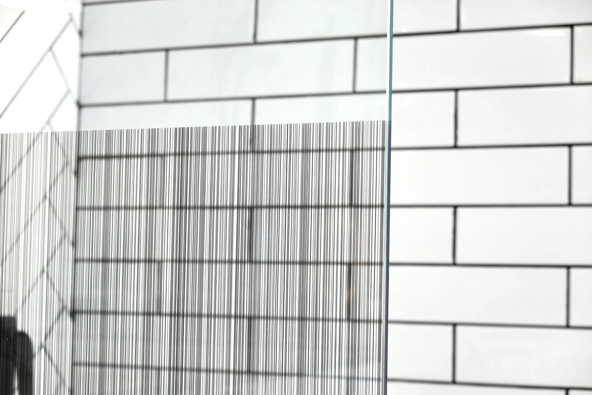 SS26 850mm 8mm Walk-In Shower Screen with Wall Channel – 2000mm High, 4 Colours – Stock Clearance