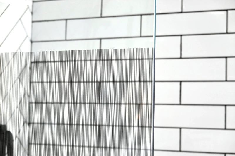 SS26 - Walk In Shower Screen - 850mm with 4 Colour Wall Channel Options,  stock clearance